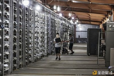 A modern mining farm filled with active machines