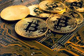 A visualization of advanced Bitcoin mining hardware projected for 2025 in the UK